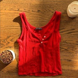 A red brandy tank top